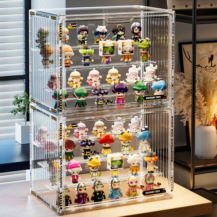 フィギュアケース 積み重ね可能な透明人形保管箱