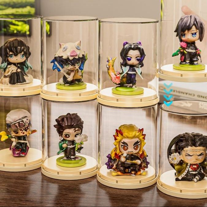 フィギュアケース 透明円柱ミニフィギュアケース
