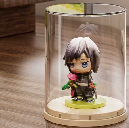 フィギュアケース 透明円柱ミニフィギュアケース
