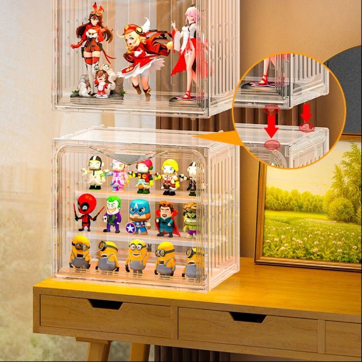フィギュアケース 積み重ね式透明コレクションタワー