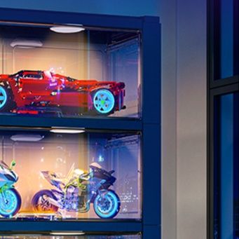 フィギュアケース 大型五段積み重ねコレクションケース