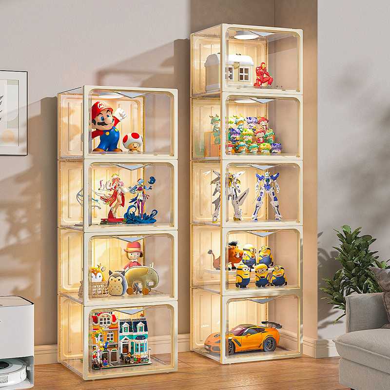 フィギュアケース 大型 積み重ね透明コレクションケース 大型フィギュア収納