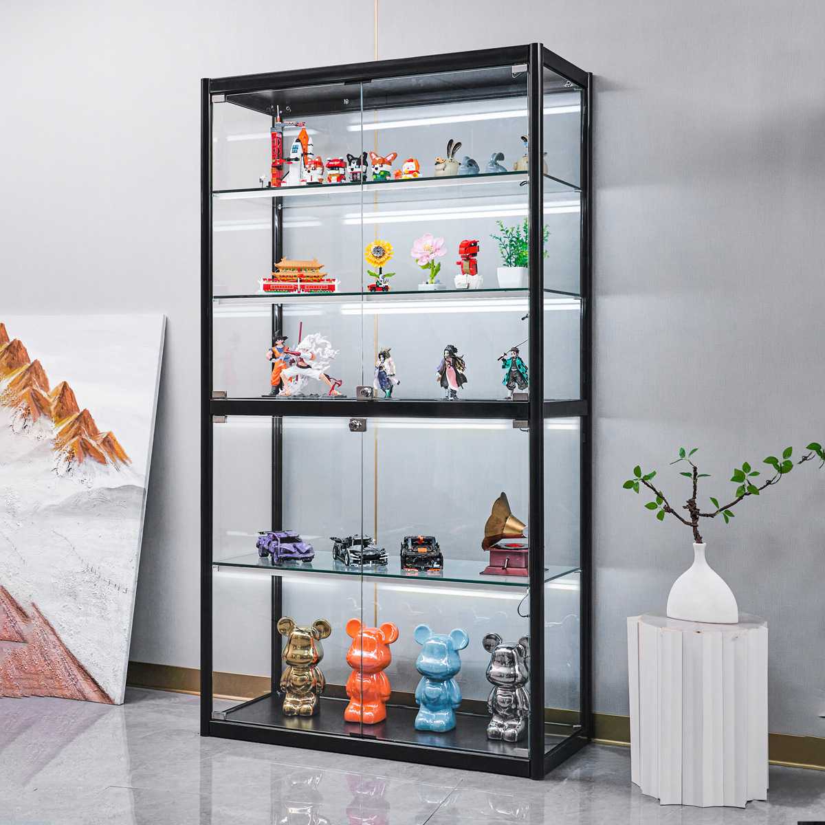 フィギュアケース 大型 高級透明コレクションケース 大型フィギュア収納棚