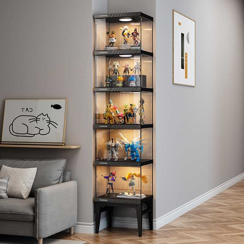 フィギュアケース 大型 高級コレクション展示棚 磁気開閉式