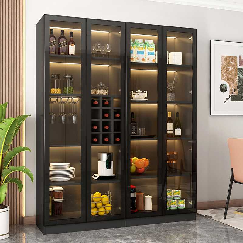 フィギュアケース 大型 高級感のある食器棚ガラスキャビネット