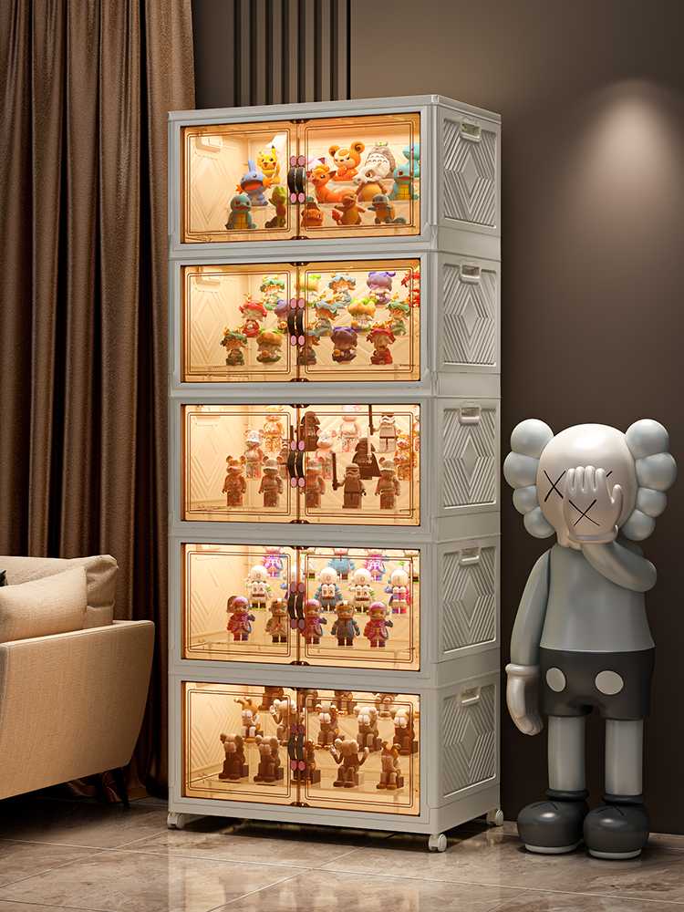 フィギュアケース 大型 積み重ね式クリスタルフィギュアケース