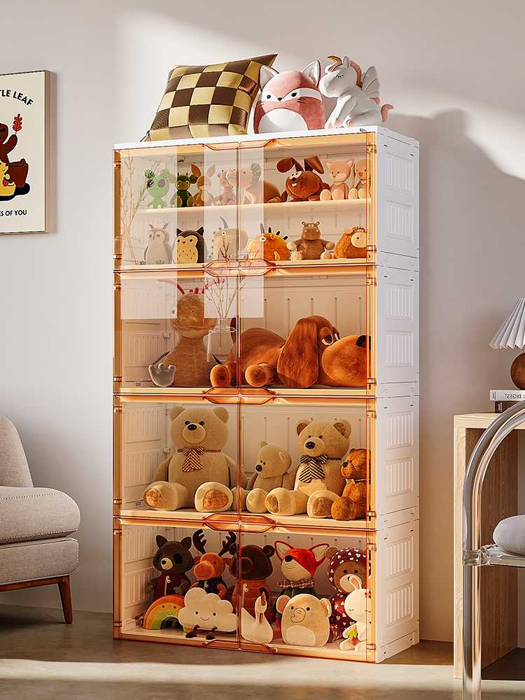 フィギュアケース 大型 積み重ね可能な透明大型フィギュアケース