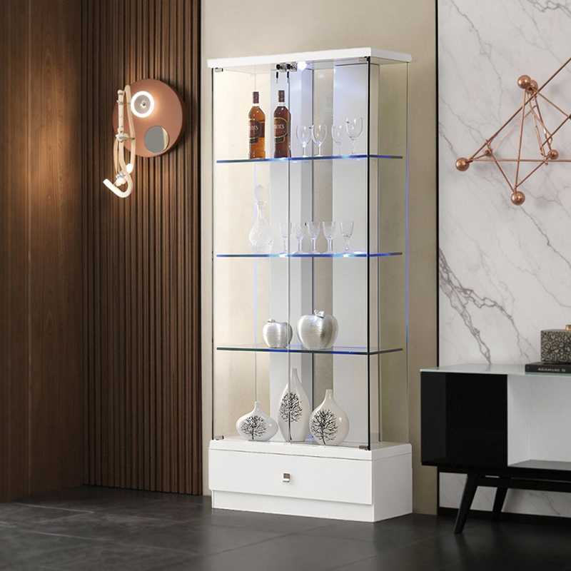 フィギュアケース コレクション収納用ガラスキャビネット