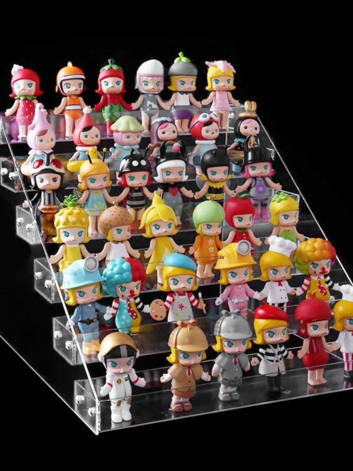 フィギュアケース 階段式ミニフィギュア展示台