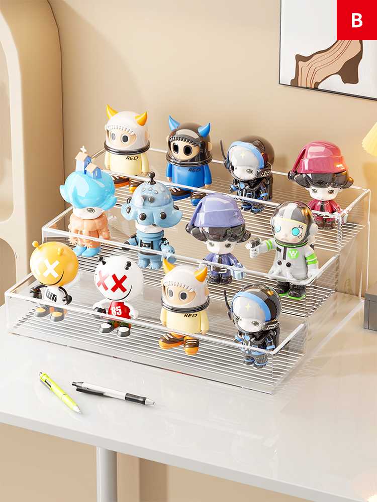 フィギュアケース 透明階段式フィギュア飾り棚