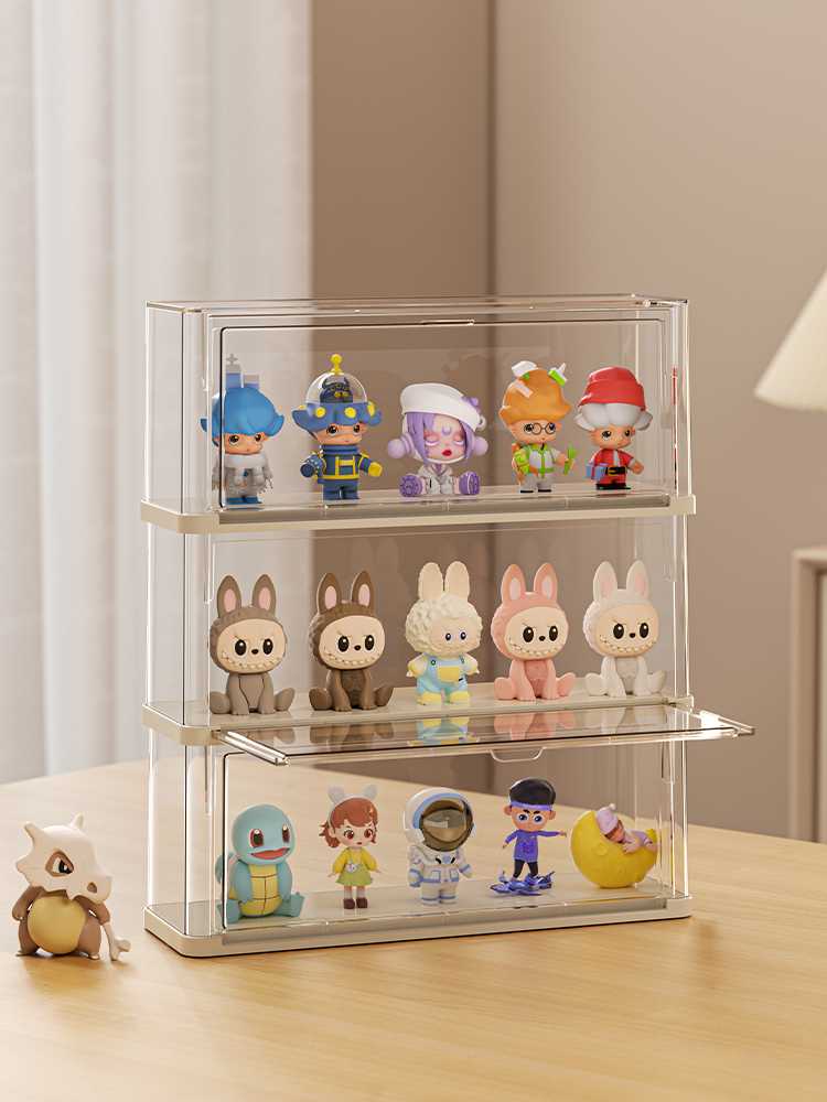 フィギュアケース 三段式取り出し便利フィギュアケース