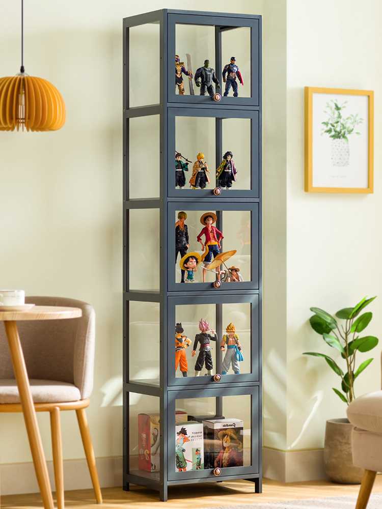 フィギュアケース 五段積み重ね式ディスプレイコレクションケース