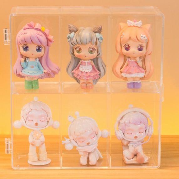 フィギュアケース 小型 透明アクリル小型多段収納ボックス