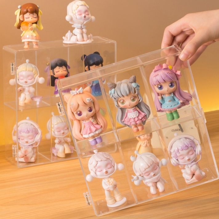 フィギュアケース 小型 透明アクリル小型多段収納ボックス