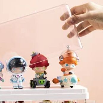 フィギュアケース 小型 透明アクリル三段式卓上収納展示ボックス