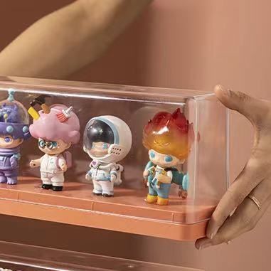 フィギュアケース 小型 透明アクリル三段式卓上収納展示ボックス