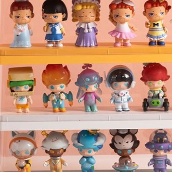 フィギュアケース 小型 透明アクリル三段式卓上収納展示ボックス