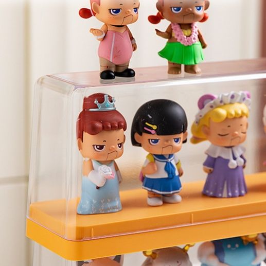 フィギュアケース 小型 透明アクリル三段式卓上収納展示ボックス