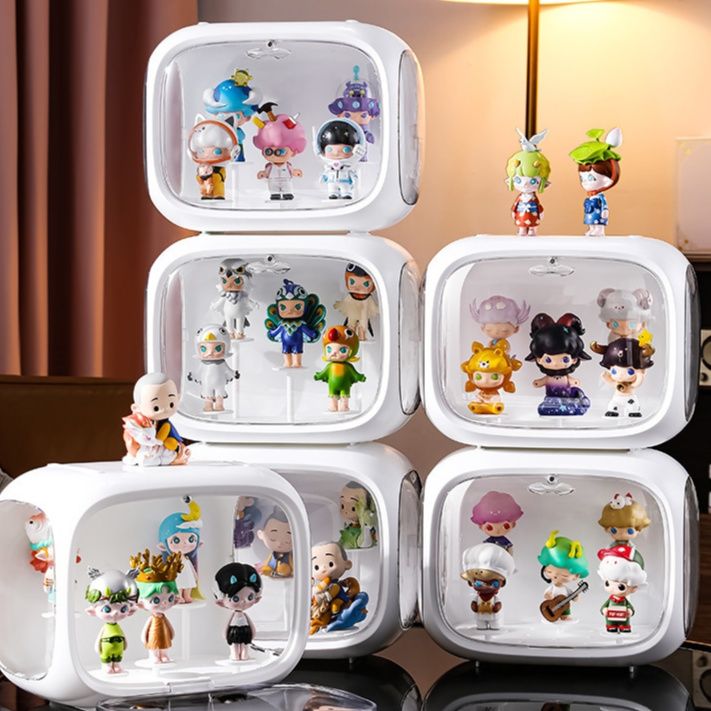 フィギュアケース 小型 積み重ね式透明展示ボックス