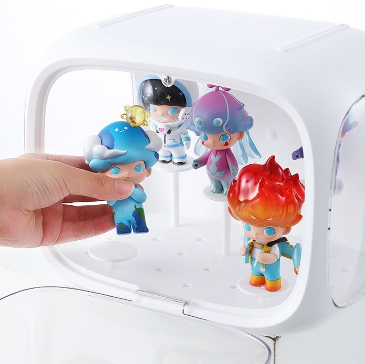 フィギュアケース 小型 積み重ね式透明展示ボックス