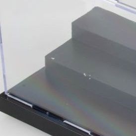 フィギュアケース 小型 透明アクリル展示ボックス段差付台座モデル