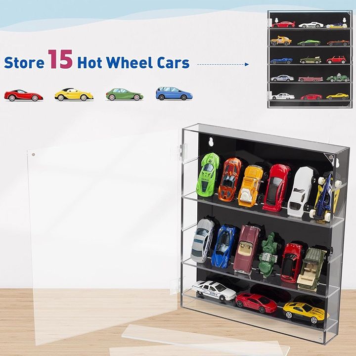 フィギュアケース 小型 壁掛け式透明アクリル多段収納展示ケース