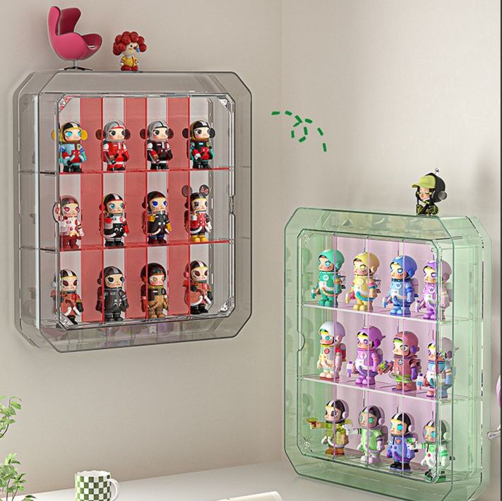 フィギュアケース 小型 透明三段式小型フィギュア展示収納ケース