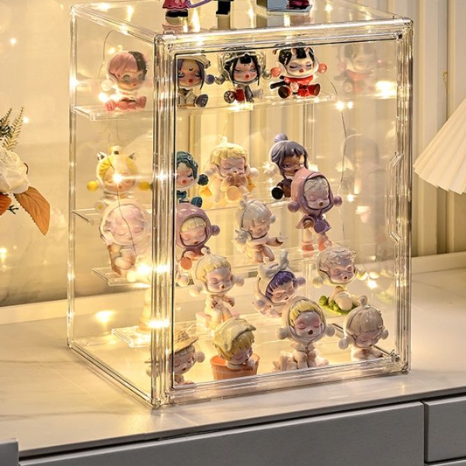 フィギュアケース 小型 透明アクリル多段収納フィギュアケース