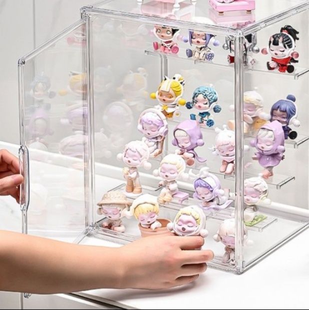 フィギュアケース 小型 透明アクリル多段収納フィギュアケース