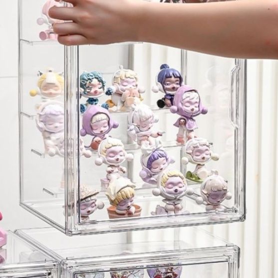 フィギュアケース 小型 透明アクリル多段収納フィギュアケース