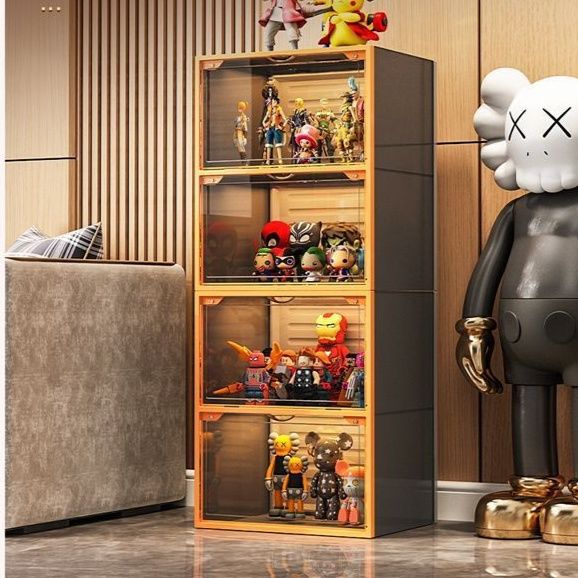 多段式透明展示収納棚大型フィギュア専用ケース