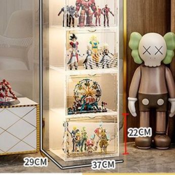 多段式透明展示収納棚大型フィギュア専用ケース