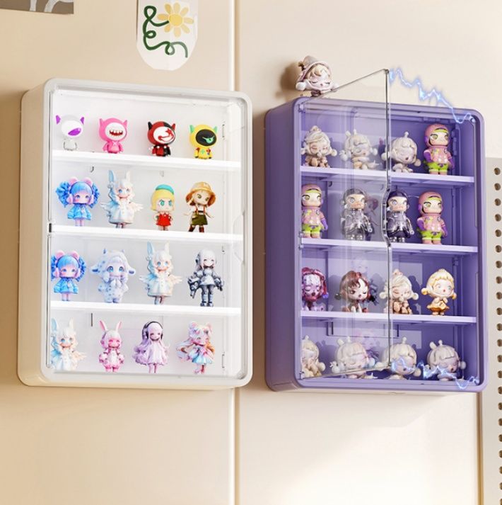 フィギュアケース 透明アクリル多段式小型展示収納ボックス