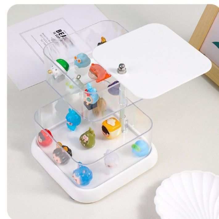 フィギュアケース 透明アクリル多段式小型収納展示箱
