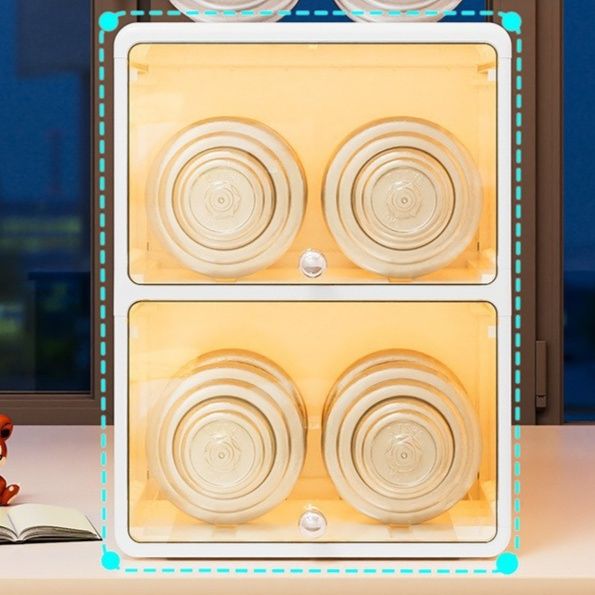 フィギュアケース 二段式内蔵照明付き 小型