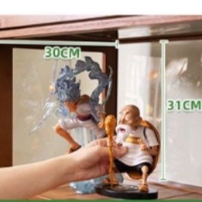 フィギュアケース 五段式木製フィギュア収納棚ガラス扉付き　大型