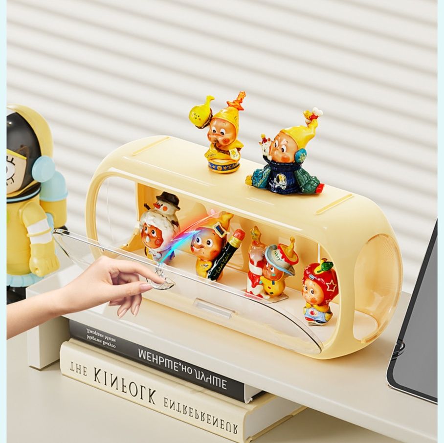 フィギュアケース 壁掛け式透明カプセル型小物収納ケース 小型