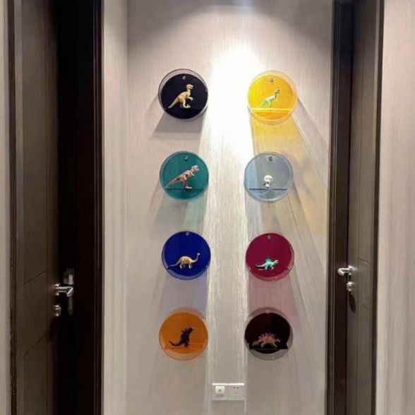 フィギュアケース 壁掛け円形透明　小型