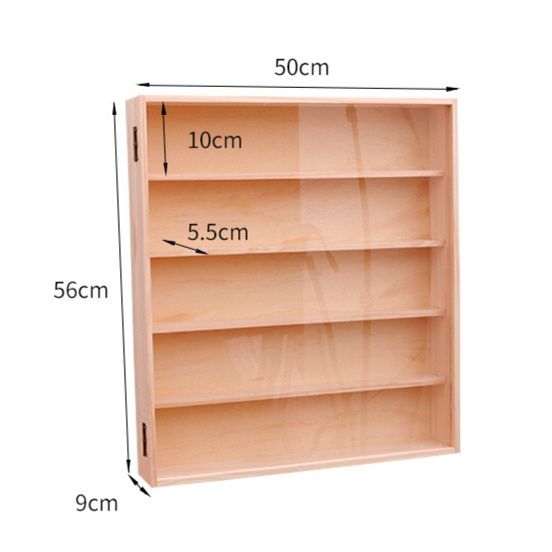 フィギュアケース 壁掛け式木製多段棚　小型