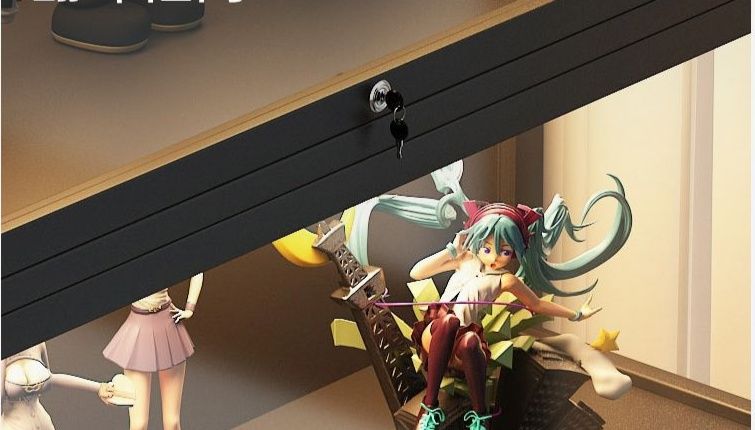 フィギュアケース 五段式照明付き鍵付きガラス扉大型展示棚