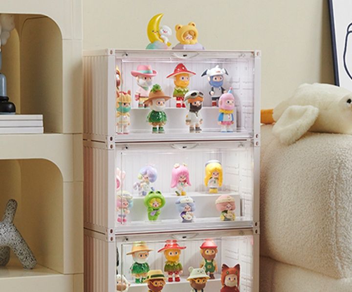 フィギュアケース小型二段式透明小型フィギュア飾り棚