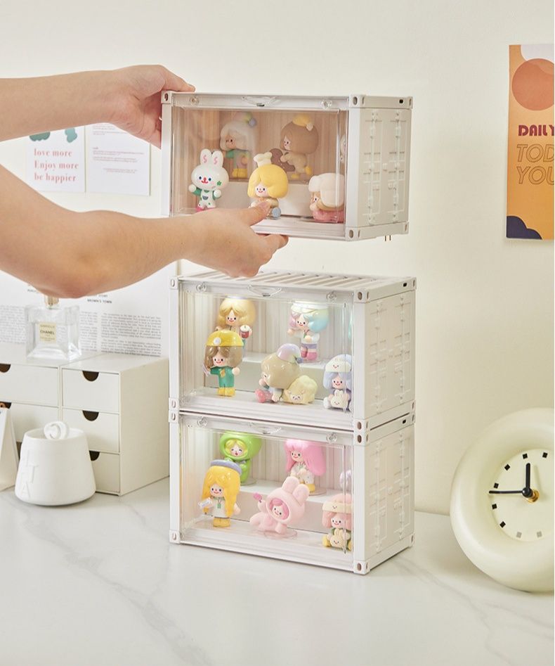 フィギュアケース小型二段式透明小型フィギュア飾り棚