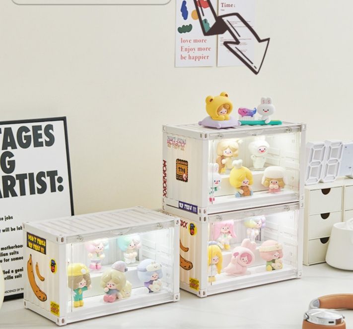 フィギュアケース小型二段式透明小型フィギュア飾り棚