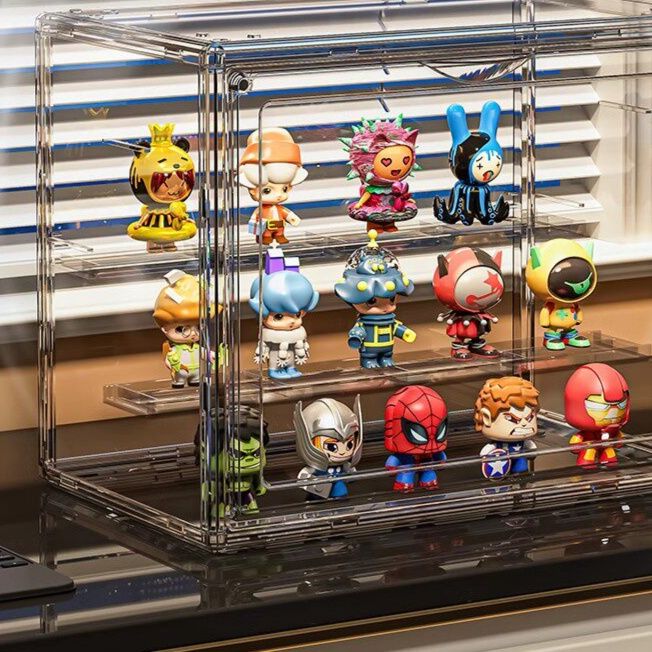 フィギュアケース 透明アクリル製四段式小型