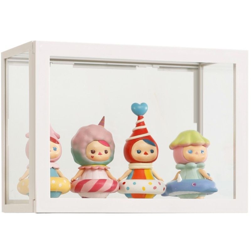 積み重ね可能な透明フィギュアケース飾り棚