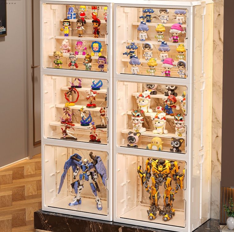 フィギュアケース 大容量フィギュアケース 3段式大型コレクション棚