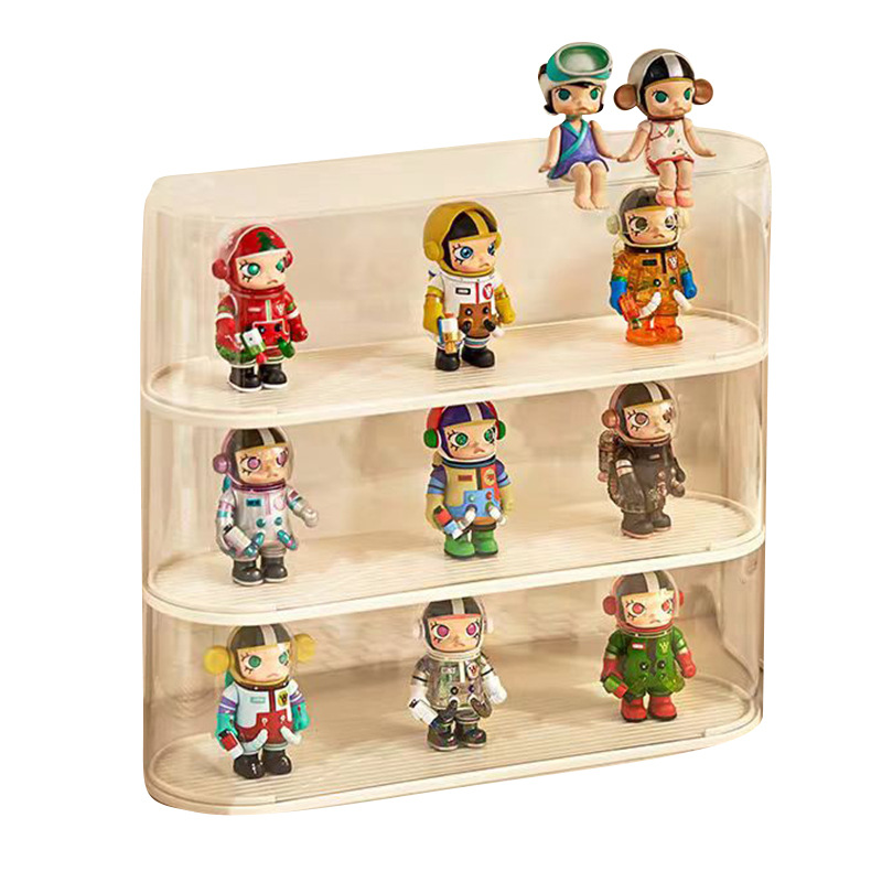 フィギュアケース 透明蓋付き三段式卓上　小型