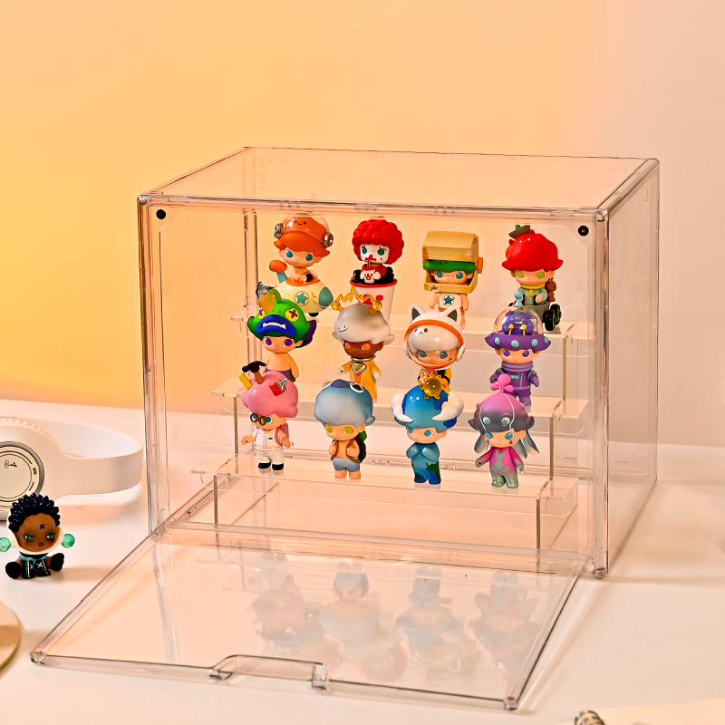 フィギュアケース 積み重ね自在の透明コレクションケース