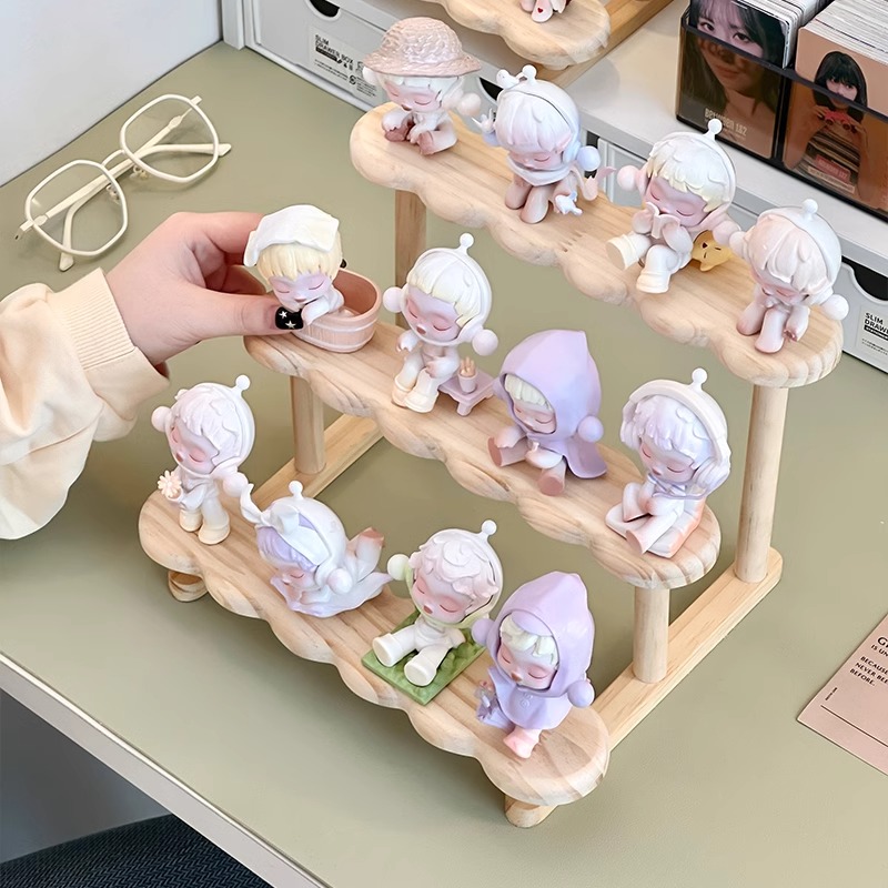フィギュアケース 木製三段ディスプレイ台