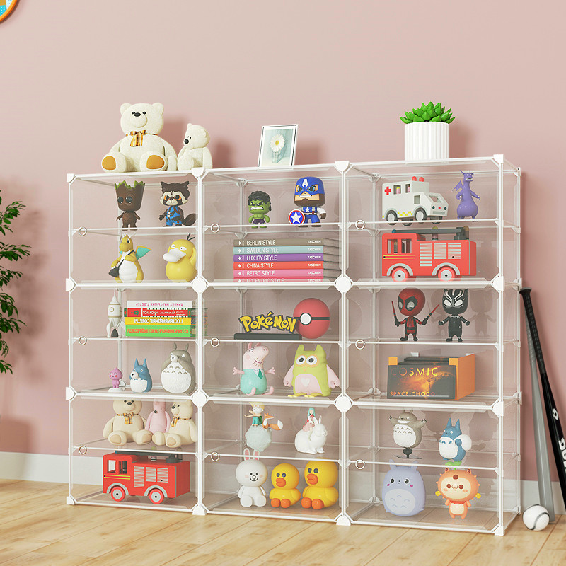 フィギュアケース 組み立て式透明小型コレクション収納ボックス